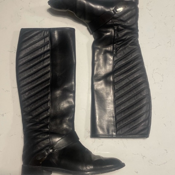 Stuart Weitzman Raceway Quilted Riding Boots - Picture 2 of 5